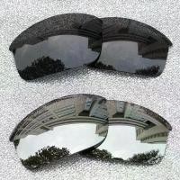 ราคา เลนส์ทดแทนแบบโพลาไรซ์ 2 คู่ สำหรับแว่นกันแดด Oakley Flak Jacket ขนาดเอเชีย AF | ติดตั้งง่าย | เหมาะอย่างยิ่ง | ป้องกันรังสียูวี 100% สีดำ + เงิน (1735025906201101777)