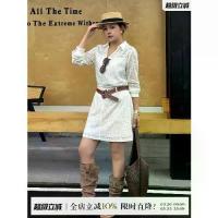 ราคา เดรสสาวอวบ ชุดเดรส สาวอวบ เสื้อผ้าสาวอวบอ้วน cauliflower large size women's high sense old money style long sleeve lace dress chubby girl spring new shirt skirt (1735033214964237428)