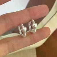 ราคา 【Azzis】 PANJBJ 925 Sterling Silver Love Heart Hoop Earring for Women Minimalism Sweet Romance Lovely Trend Jewelry Gift Dropshipping (1735428698453739066)
