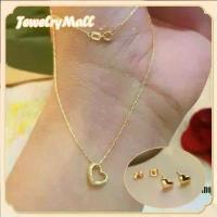 ราคา ชุดสร้อยคอต่างหูดอกไม้วอเตอร์เวฟ, ชุบทอง 18k, ต้นฉบับ, Nasasangla 99.99%, รัก, 18 นิ้ว, [COD] (1732351934706713716)