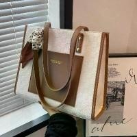 ราคา tiktok lv gwdaily thai หิ้ว กระเป๋ากัน merge a cute กระเป๋าผู้หญิง กระเป๋าใบใหญ่ มาใหม่ 2025 อินเทอร์เน็ตร้อน กระเป๋าสะพายข้างความจุขนาดใหญ่ เหมาะสำหรับทำงานและเดินทาง กระเป๋าสะพายไหล่เดียว มีพื้นผิว