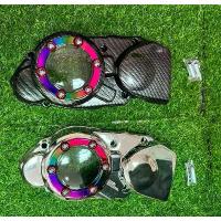 ราคา ฝาครอบจานไฟ Honda DASH / LS / LS125 สีชุบเงิน+รุ้ง สีเคฟล่า+รุ้ง 110 อามยืด pro fender ผ้าเบรค mkc (1735538455165765567)
