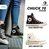 ราคา Converse Collection รองเท้าผ้าใบ รองเท้าข้อสูง (ลิขสิทธิ์แท้) W Chuck Taylor All-Star 70 Hi Embroidered Lips A01601CS2WTXX / A01600CS2BKXX (3200) (1729517720386111770)