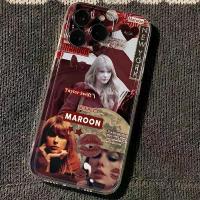 ราคา เคสนิ่มใส Taylor Swift สีแดง สำหรับเคสโทรศัพท์ Iphone15 (1730671784840367079)
