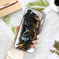 ราคา เคสโทรศัพท์แบรนด์เทรนดี้สำหรับ OnePlus Nord ดีไซน์นกอินทรีและหมาป่า – เคสกระจกนิรภัยกันรอยขีดข่วน สำหรับวัยรุ่น | เคสนำสมัย ทันสมัย และทนทาน พร้อมฟังก์ชันปรับแต่งได้ (1734303770397672797)