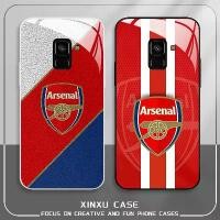 ราคา For Samsung Galaxy A8 2018 Premier League Arsenal Football Club Tempered glass phone case (1734368718646052750)