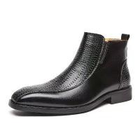 ราคา Chelsea Boots Men –Chelsea Boots for Men with Side Zipper, Casual Slip-On Ankle Boots, Chukka & Oxford Style Dress Boots (1734212997896374073)