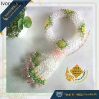 ราคา พวงมาลัยคริสตัล ไทยติงส์ ขนาดใหญ่ Size L.#LWPGY24 Crystal garland Thaithings Handmade Gifts Souvenir (1734865459248596401)