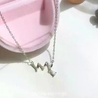 ราคา 【ของแท้ 100%】 ✼earika.earrings - crystal curl necklace สร้อยคอเกลียวจี้เพชรเงินแท้ S92.5 ปรับขนาดได้✿ (1733779318222128350)