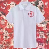 ราคา เสื้อโปโล สโมสร Liverpool ฟุตบอล พิมพ์ลาย โลโก้ LFC สไตล์ #02 (1733150086148687034)