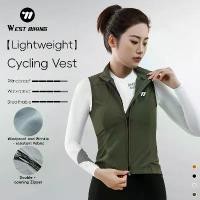 ราคา WEST BIKING เสื้อปั่นจักรยาน น้ำหนักเบา กันลม แขนกุด ทรงเข้ารูป ระบายอากาศเร็ว แห้งเร็ว เสื้อปั่นจักรยาน MTB จักรยานถนน (1735380626135680389)
