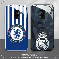 ราคา For Samsung Galaxy A8+ 2018 Premier League Chelsea Real Madrid Football Club Tempered glass phone case (1734406342215828765)