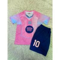 ราคา ชุดกีฬาเด็ก เสื้อกีฬาเด็ก ชุดออกกำลังกายเด็ก ชุดเสื้อผ้าเด็กเล่นกีฬา Short Sleeve Children's Football Uniform Barcelona Team Number 10, Lamine Yamal, Year 2025-2026, Newest Versi (1734134771721143549)