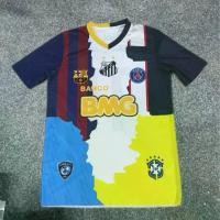 ราคา 2026เสื้อฟุตบอลแขนสั้น Santos Neymar รุ่นพิเศษ Paris Barcelona Santos Neymar พร้อมสำหรับการดรอปชิป football jersey for men soccer shirt (1734876226362312385)