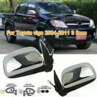 ราคา vigoชุบโครเมี่ยม กระจกข้าง กระจกมองข้าง ปรับไฟฟ้า 3 สาย for Toyota Vigo 2004-2011 (1734198776366990971)