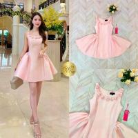 ราคา รบกวนเช็คสินค้าก่อนสั่งซื้อคะ Widelia@Real(วิเดเลียแอทเรียล) Dress เดรสสายเดี่ยว อกกุหลาบรีดเพชร (1735186522871465800)