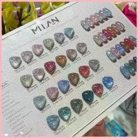 ราคา พร้อมส่ง สีเจลกากเพชร Milan สีทาเล็บเจลกลิตเตอร์ 15ml สีเจลทาเล็บสะท้อน ซีโอดี (1732973114501596633)