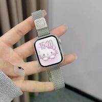 ราคา สายรัดนาฬิกาแมกเนติกโลหะแบบบาง รุ่น Foreign Trade ของ Cat Milan เข้ากันได้กับ Apple Watch รุ่นที่ 11 สายรัดนาฬิกาสุดพรีเมียมสำหรับ Apple Watch (1735508273069000607)