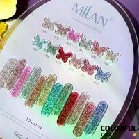ราคา 【พร้อมส่ง】Milan สีเจลแฟลช 12 สี เจลกลิตเตอร์ประกายวิ้งค์ สีแน่น ติดทนนาน สีเจลทาเล็บ สี แถม ชาร์ทสี ยาทาเล็บเจล 15 มล.(ทามาให้แล้ว พร้อมใช้งาน) (1732369446490769143)