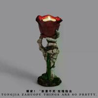 ราคา Tongjia! เชิงเทียนดอกกุหลาบนิรันดร์ สไตล์โรแมนติก โคมไฟกลางคืนมืด, เครื่องประดับ, โคมไฟบรรยากาศกุหลาบ พาน วัน ไหว้ครู สวย ๆ ขนม พาน วัน ไหว้ครู สวย ๆ ขนม (1731850643074156029)