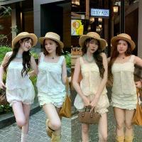 ราคา คำแนะนำผลิตภัณฑ์ใหม่ของเดือนนี้ เสื้อกล้ามขอบลูกไม้ เนื้อผ้าลายดอกไม้ฉลุ สีขาว/ครีม (1735550810463438642)
