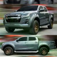 ราคา คิ้วล้อ โป่งล้อ ล้อยื่น ล้อล้น Dmax 2020 2021 2022 2023 ขนาด 3 นิ้ว แบบเรียบ รถตัวสูง เท่านั้น รถ 4ประตู cab 2 ประตู สีดำด้าน งานไทย (1731499542655961344)