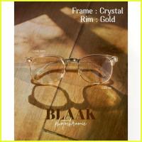 ราคา แว่นตากรอบใส-ขอบเลนส์ทอง BLAAK PHOTOCHROMIC GLASSES กันแสงสีฟ้า+กันแดดUV400 ในร่มเลนส์ใส+กลางแดดเปลี่ยนสี ( มีค่าสายตา ) (1735571138217281198)