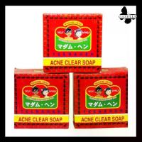 ราคา 【5000+ คนซื้อแบรนด์นี้แล้ว】 ✰Madame Heng Teenage Acne Clear Soap 150g.(3ก้อน) มาดามเฮงสบู่สิวสมุนไพร แอคเน่ เคลียร์สูตรต้นตำรับ✯ (1735520095428969932)