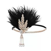 ราคา 1920s หมวกขนนกสีดำสำหรับผู้หญิง สไตล์ Gatsby ยุโรปและอเมริกา หมวกขนนกสำหรับงานปาร์ตี้สละโสด มีสินค้าในสต็อก มงกุฎ ดอกไม้ วันปัจฉิม กิ๊บ หนีบผม ผู้ หญิง น่ารัก ๆ ติด ผม สงกรานต์ ใ (1734655087868282513)