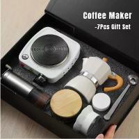 ราคา LOCAL STOCK 7Pcs Portable Hand Brew Espresso Coffee Maker Set Moka Pot Coffee Machine Kit Ideal for Coffee Lovers (1735548649180267607)