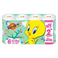 ราคา กระดาษทิชชู่ ทิชชู่ เทนเดอร์ Tendre big roll 6 ม้วน ฟรี2ม้วน (1735520945572709691)
