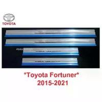 ราคา ชายบันไดประตู สคัพเพลท TOYOTA FORTUNER 2015 - 2021 2022 โตโยต้า ฟอร์จูเนอร์ ลายเคฟล่า คิ้วกันรอยขอบประตู ชายบันได คิ้ว (1735332674828797533)