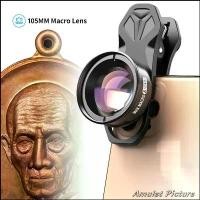ราคา เลนส์มือถือมาโคร Max Macro 105 mm ซูมถ่ายรูปพระเครื่อง ดอกไม้ แมลง คิ้ว ขนตา ถ่ายวิดีโอ เซลฟี่ได้ ยึดรูปแบบเดียวกัน (1735171737123915755)