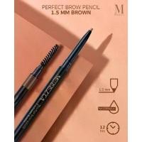 ราคา Merrezca Perfect Brow Pencil 1.5mm Eyebrow Pencil, Long-Lasting for 24 Hours. Brown/Dark (1735442197672003164)