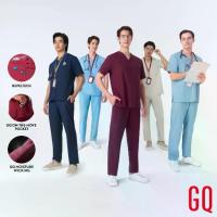 ราคา [ไม่ปักชื่อ] GQ Pro MED Men Scrub Premium Collection - เสื้อสครับผู้ชาย ผ้าสะท้อนน้ำ ใส่สบาย ยับยาก (ไม่ปักชื่อ) (1734653917489497484)
