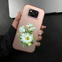 ราคา เคสโทรศัพท์สำหรับ Xiaomi POCO X3 NFC POCO X3 POCO X3 PRO ดอกไม้กึ่งโปร่งใส บางเฉียบ ฝ้า Casin (1729947787347463052)