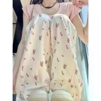 ราคา กางเกงลำลองดอกไม้สีขาวหวานสำหรับผู้หญิง ทอม กระ โป รง โหลด ต่ํา (1733500839715898861)