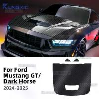 ราคา สำหรับ Ford Mustang GT/Dark Horse ปี 2024 และ 2025 ฟิล์มป้องกันสีบนฝากระโปรงและหลังคา สีดำเงา ลายคาร์บอน กันรอย ขาววัสดุ TPU แบบสติ๊กเกอร์ (1735540666990102318)