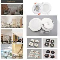 ราคา 【สินค้าขายดีในขณะนี้】ชุดไฟเพดานฝังแบบจุด (Spot Downlight) LED CCT สวิตช์หน้าปัดทรงกลม/สี่เหลี่ยม จำนวน 6 ชิ้น กำลังไฟ 6W/7W/20W แรงดันไฟฟ้า AC100/240V อุณหภูมิสี 3000K/4000K/6500 (1734955345997301202)