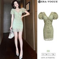 ราคา Eravogue -เดรสผู้หญิง เดรสสีเขียว เดรสลายดอก เดรสไปงานแต่ง ชุดไปทะเล เดรสลูกไม้ ชุดออกงาน เดรสเซ็กซี่ เดรสเกาหลี เดรสออกงาน พร้อมส่ง 20058 S-XL Women Clothing (1729484501345011753)