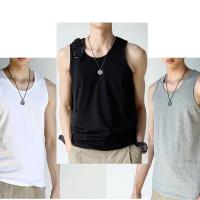 ราคา เสื้อกล้ามสำหรับผู้ชาย แฟชั่นเกาหลี ใส่เล่นกีฬา เสื้อกั๊กลำลอง ผ้าโพลีเอสเตอร์สีทึบ Man Clothing (1729617376435931675)