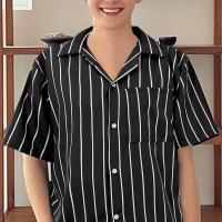 ราคา เสื้อเชิ้ตลายริ้ว เสื้อฮาวายสไตล์เกาหลี ผ้าไหมอิตาลี พิมพ์ลาย เสื้อเชิ้ตแฟชั่นผู้ชาย เสื้อเชิ้ตแขนสั้น กระเป๋าที่อก (1729650397975317018)