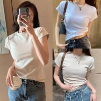 ราคา Beryl พร้อมส่งจากกทม เสื้อยืดสวยๆผู้หญิง เสื้อยืดรัดรูป เสื้อยืดสีขาวผู้หญิง เสื้อยืดผญสวยๆคอกลมสไตล์อเมริกันเสื้อยืดวินเทจ ผู้หญิง สีขาวเสื้อยืดแฟชั่น (1729694461472049852)