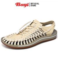 ราคา Bayi จัดส่งจากกรุงเทพ 1-2 วันรับสินค้าเลย รองเท้าถักเชือกรัดส้นสไตล์ Kenen Sandal สีกากี รองเท้าเที่ยวชายหาด เดินป่า ทำงาน พื้นนุ่ม (1730042143461443747)