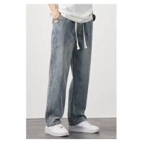 ราคา MR9 Cargo Jeans E012 กางเกงยีนส์ คาร์โก้ ขายาวชาย เอวยางยืด มีสายผูก กางเกงยีนส์ชาย กางเกงวินเทจ Clothing ผู้ชาย Man ฟ้า (1730061244174535629)