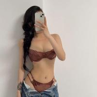 ราคา ชุดชั้นในครึ่งถ้วย สำหรับผู้หญิง มีหน้าอกใหญ่และหน้าอกเล็ก สไตล์ฝรั่งเศส เสื้อดันทรงเซ็กซี่ รองรับหน้าอก ป้องกันการหย่อนคล้อย บรา (1730146382518913607)