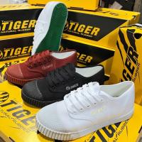 ราคา Tiger ไทเกอร์ รองเท้าผ้าใบนักเรียน ไซส์ 28-45 รุ่น TG-205 พื้นสีเขียว รองเท้านักเรียน สีน้ำตาล, สีขาว,สีดำ รองเท้าไทเกอร์ราคาถูก คุณภาพดี ของแท้ (1730240437473610356)