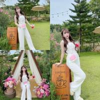 ราคา ชุดเซ็ตผ้าเปลือกไม้แขนขนมชั้นขายาว สินค้าขายดี (1730542396438710996)