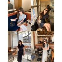 ราคา เดรสคอปกโปโล ปักลาย MosesQueen คอลเลคชั่นฤดูร้อนปี 2025 เดรสรัดรูปแขนสั้น มีเอว #63064 (1731414350007338939)