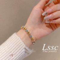 ราคา LSSC สามกษัตริย์ของแท้สร้อยข้อมือ ลูกปัดสแตนเลสเครื่องประดับผู้หญิงแฟชั่นไม่จางหาย (1732137070570604579)